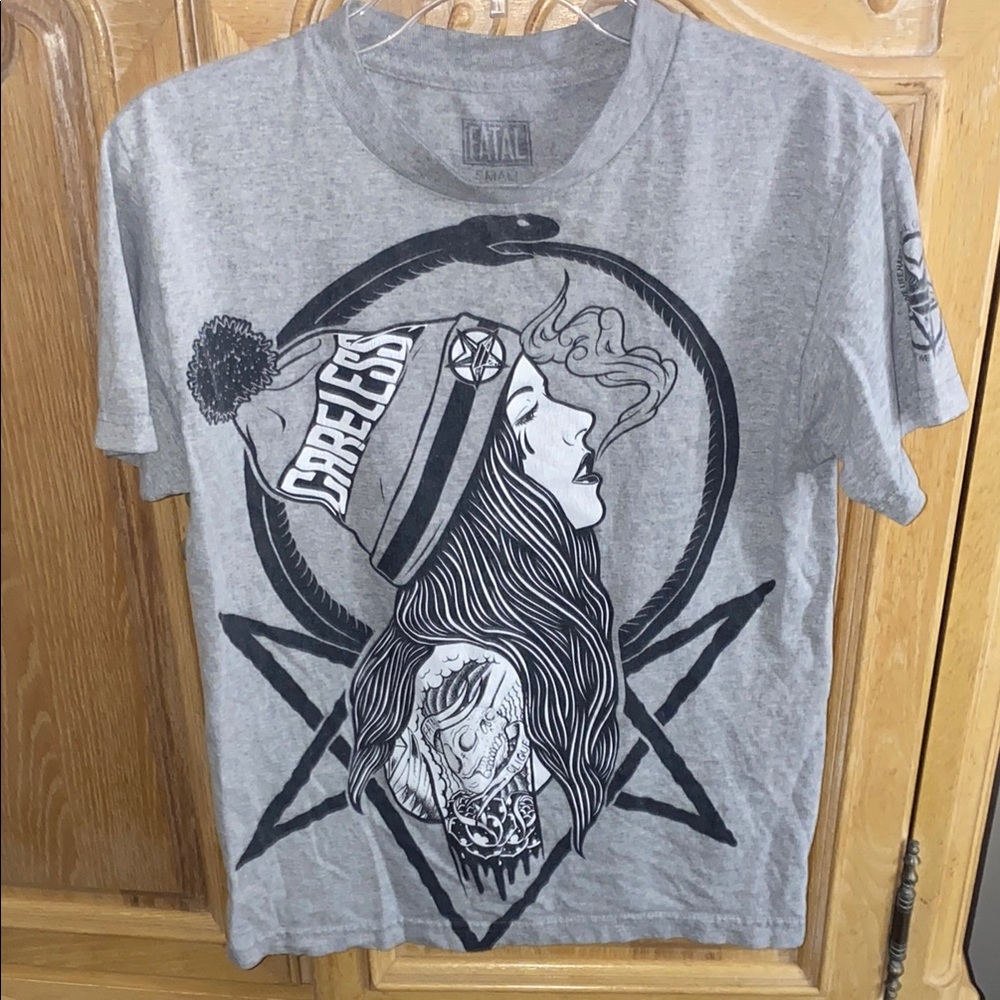 Gray Graphic T-Shirt for Men and Women
